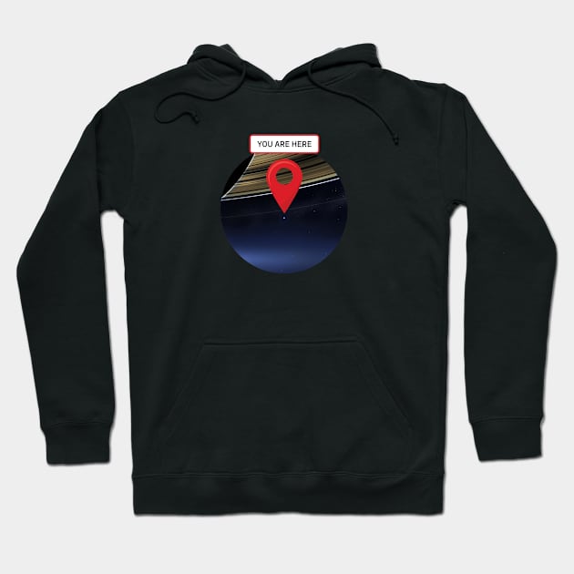 You are here: Cassini, Pale Blue Dot Hoodie by Synthwave1950